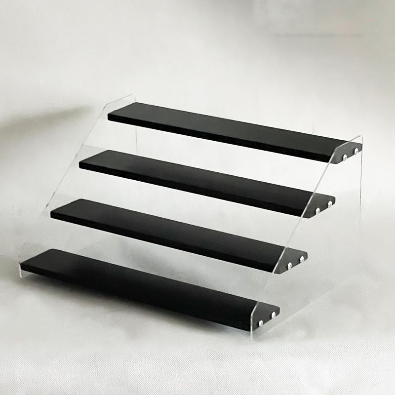 Perfume Fragrance Holder - 1-7 Step Acrylic Wood Display Stand