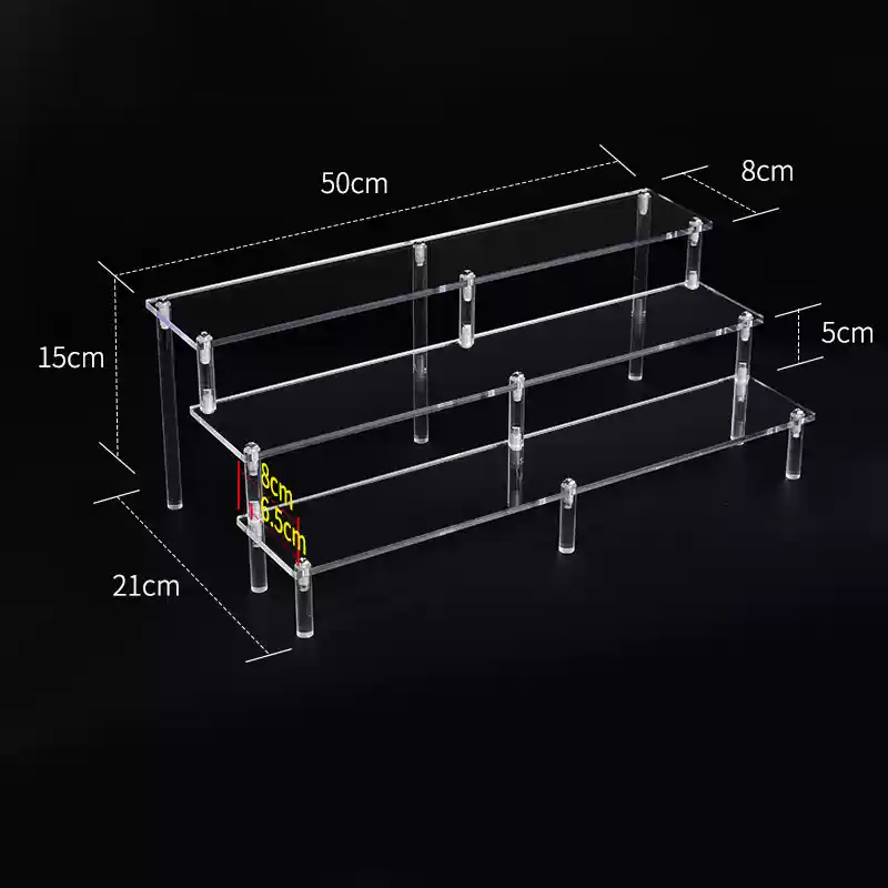 Perfume Fragrance Holder - Acrylic Riser Display Shelf,3 Tier Display