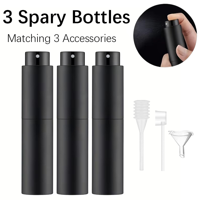 Perfume Fragrance Refill - 3 Travel 10ml Perfume Spray Bottle