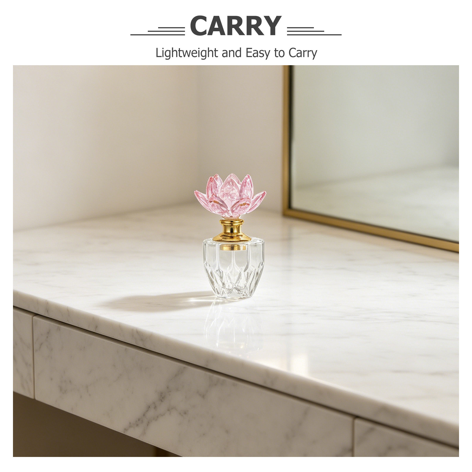 Crystal Perfume Bottle Elegant - Perfume Fragrance Refill recension och pris