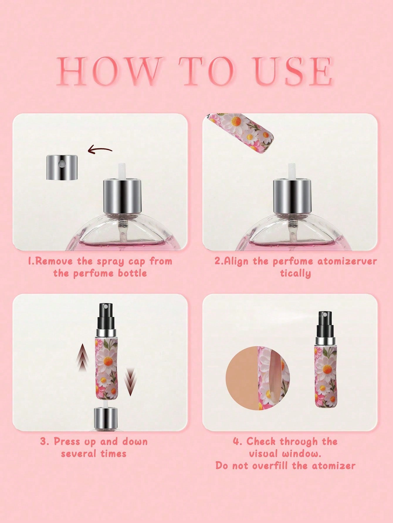 1/2pcs Butterfly Patterned Por - Fragrance Atomizer Pump recension och pris