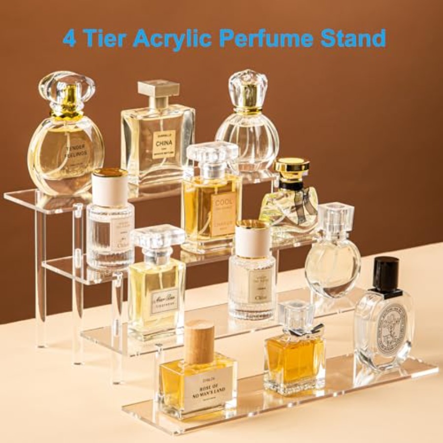 4 Tier Acrylic Perfume Organiz - Perfume Fragrance Holder recension och pris