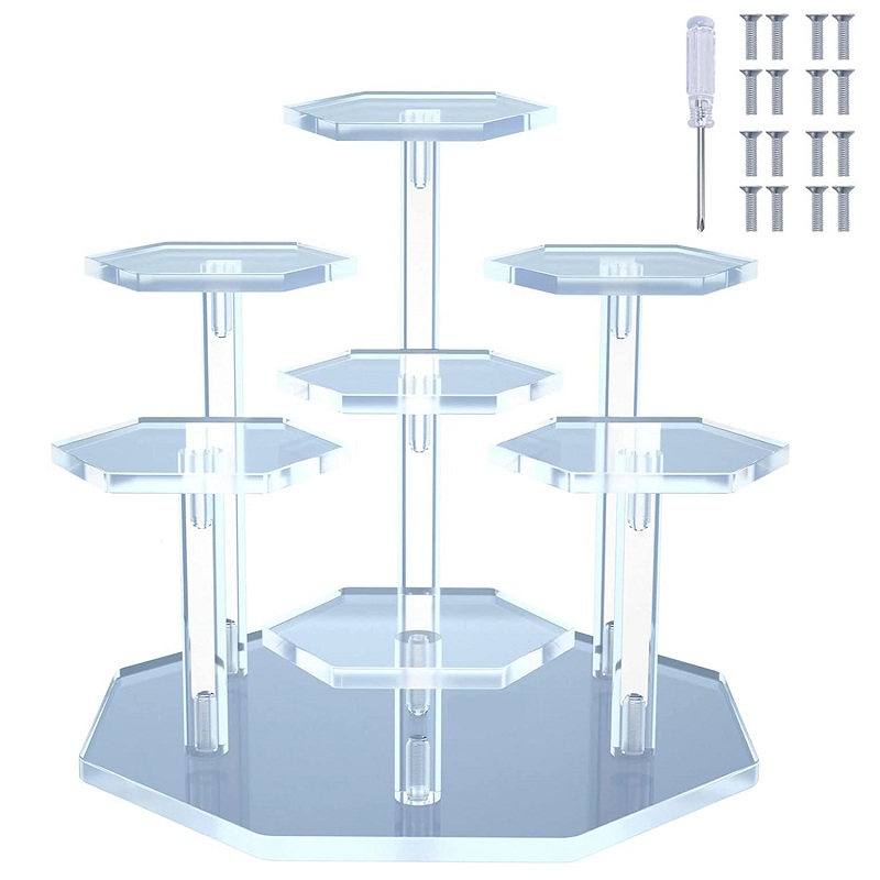 7-Tier Clear Acrylic Display S - Perfume Fragrance Holder recension och pris