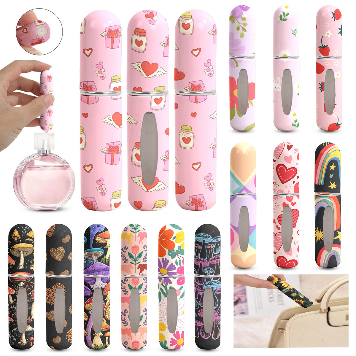 1/3pcs Portable Travel Perfume - Fragrance Atomizer Pump recension och pris
