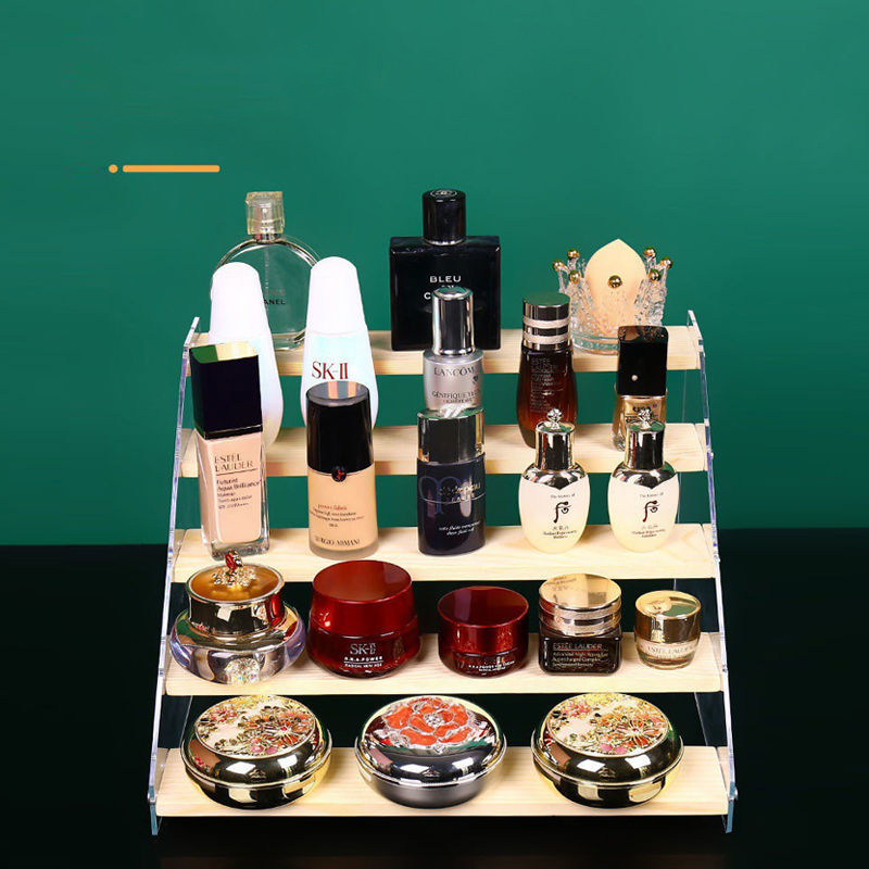1-7 Step Acrylic Wood Display  - Perfume Fragrance Holder recension och pris